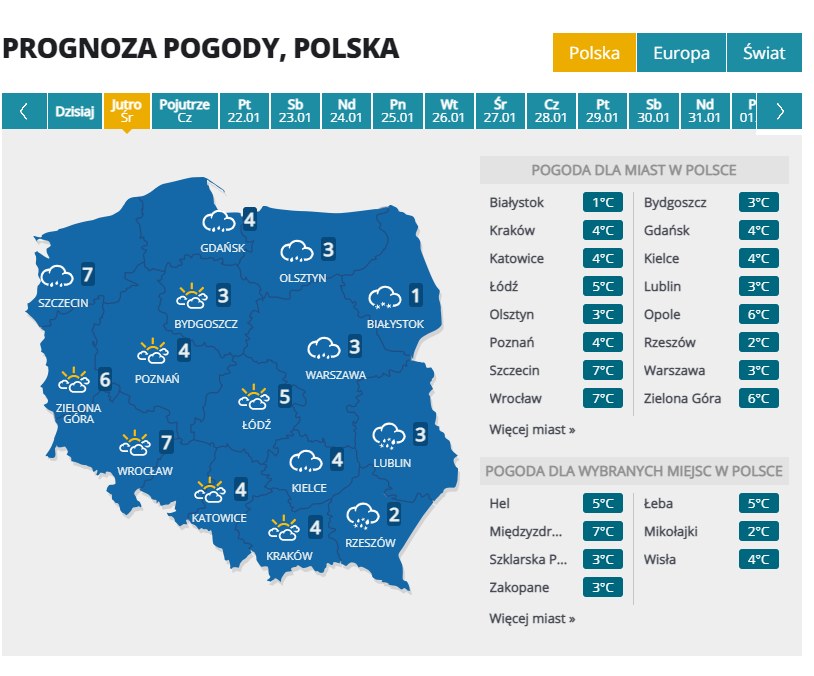 Prognoza Pogody. Koniec Mrozów - Pogoda W INTERIA.PL