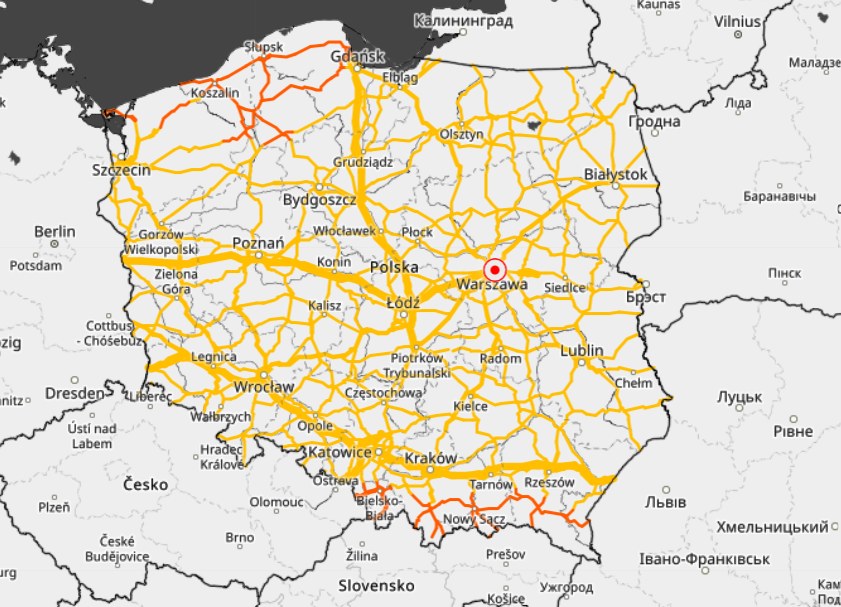 Prognoza zagrożeń drogowych IMGW na sobotę, 11 stycznia: Opady marznące, oblodzenie, błoto pośniegowe /IMGW /Materiały prasowe