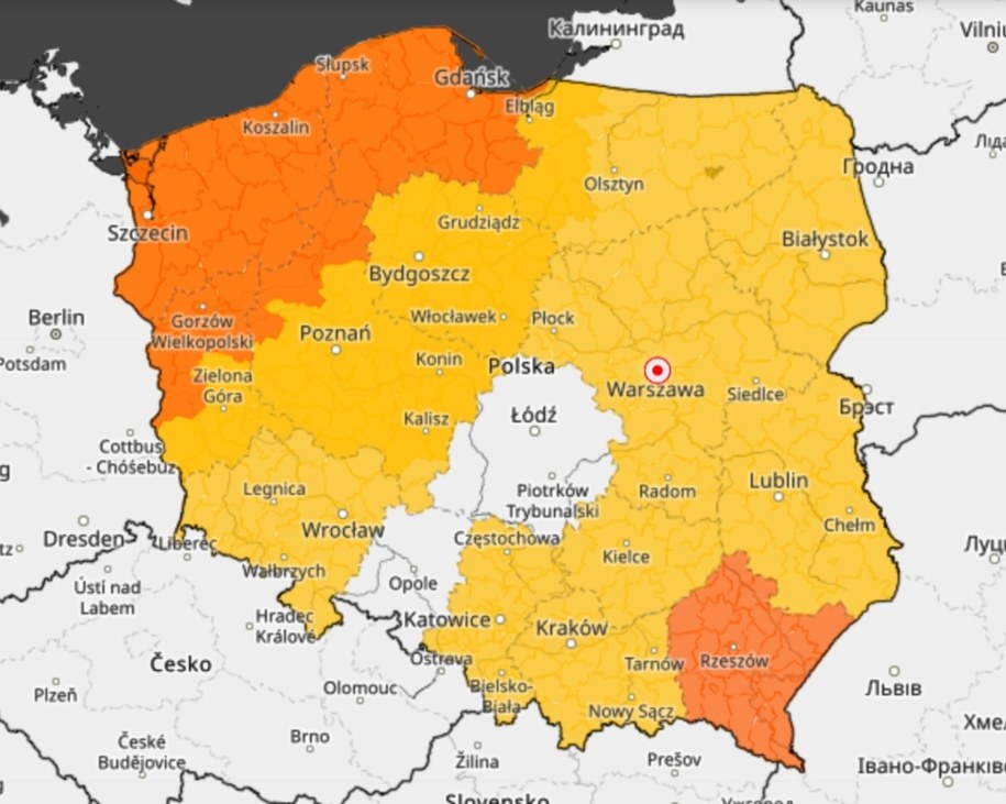 Prognoza zagrożeń meteorologicznych do czwartku, 20 czerwca 2024 /IMGW /Materiały prasowe