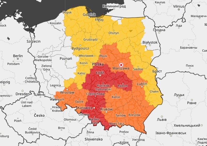 Prognoza zagrożeń: Ostrrzeżenia I, II i III stopnia. Niekóre obowiązują - na ten moment - nawet do czwartku, 10 lipca /IMGW /Materiały prasowe