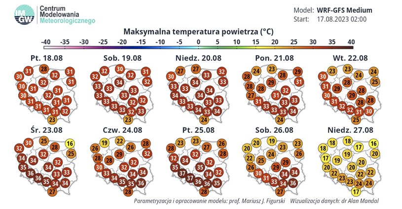 Prognozy IMGW nie napawają optymizmem. Według nich upał ustanie dopiero pod koniec sierpnia /IMGW /materiały prasowe