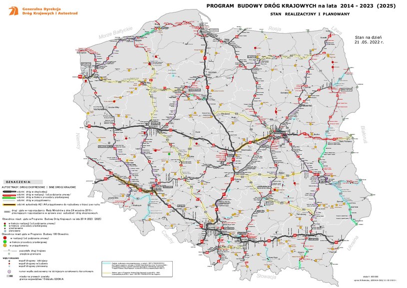Program budowy dróg w Polsce na lata 2014-2023 /GDDKiA