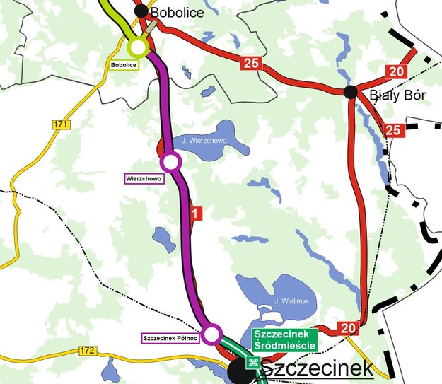 Projekt budowy trasy S11 Szczecinek - Boblice (fot. GDDKiA w Szczecinie) /