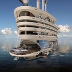 Projekt futurystycznego jachtu żaglowego