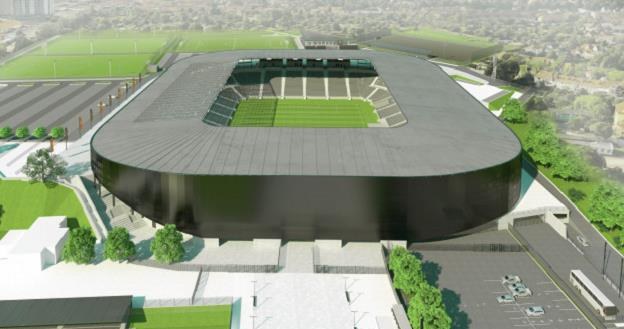 Projekt nowego stadionu Pogoni Szczecin /Informacja prasowa