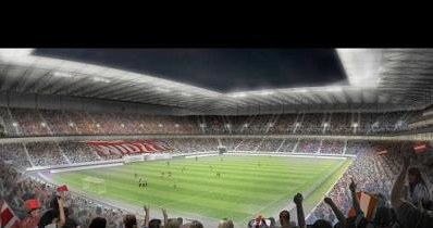 Projekt nowego stadionu Widzewa. Źródło widzew.pl /