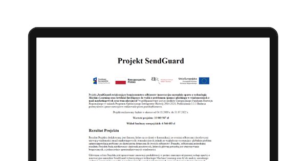 Projekt SenGuard - FreshMail - bezpieczeństwo email /materiały promocyjne