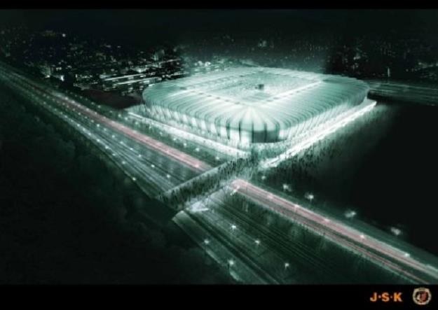 Projekt stadionu dla Widzewa. Projekt JSK /