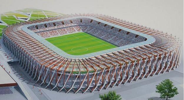 Projekt stadionu w Białymstoku /