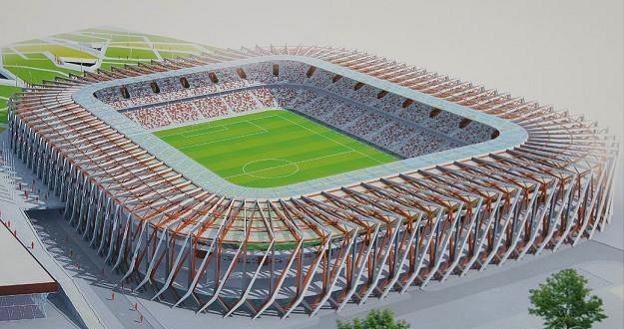 Projekt stadionu w Białymstoku /