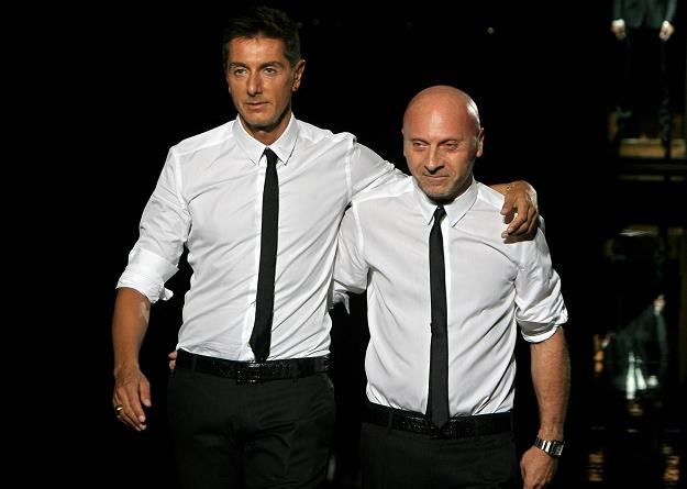 Projektanci mody Domenico Dolce (L) i Stefano Gabbana (P) /AFP
