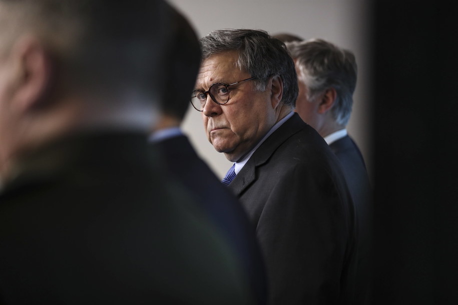 Prokurator generalny USA William Barr /Oliver Contreras /PAP/EPA