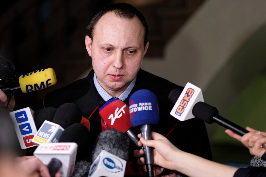 Prokurator Paweł Leks po rozprawie. / 	Andrzej Grygiel    /PAP