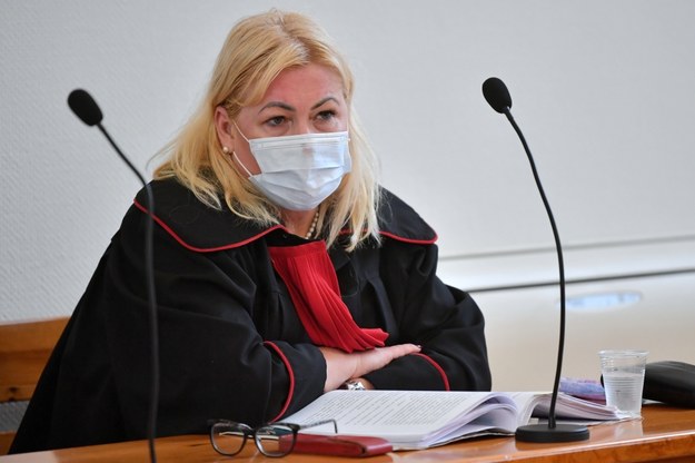 Prokurator Renata Szamiel na sali Sądu Rejonowego w Chojnicach /Adam Warżawa /PAP
