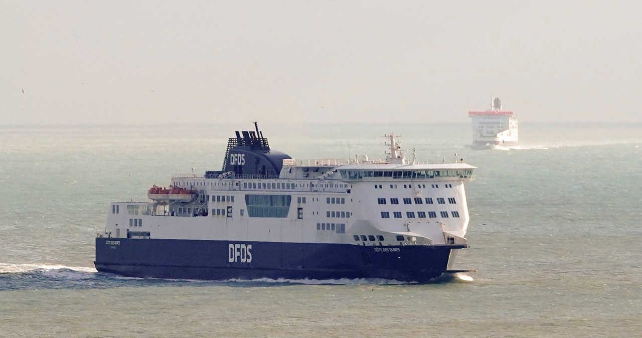 Prom DFDS na wodach koło Dover (południowa Anglia) /AFP