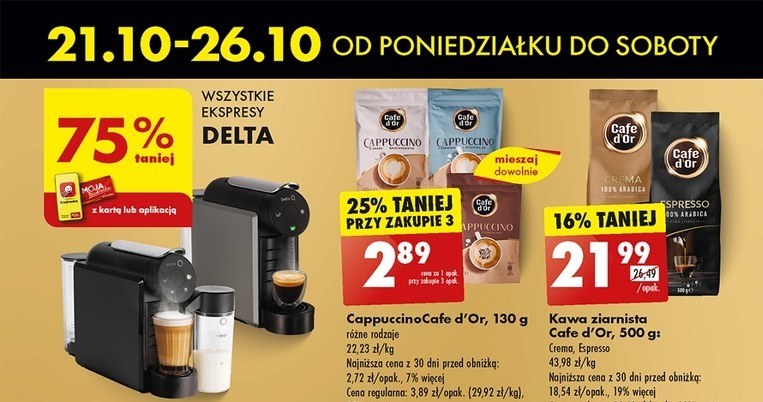 Promocja na ekspres do kawy i kawę w Biedronce /Biedronka /INTERIA.PL