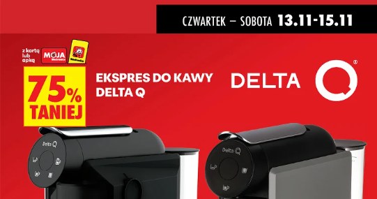 Promocja na ekspresy Delta Q w Biedronce – aż 75% taniej tylko z aplikacją /Biedronka /INTERIA.PL