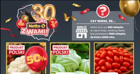 Promocja na kalafior w Netto /Netto