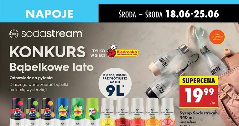 Promocja, na którą czekali wszyscy fani SodaStream. Biedronka zaskoczyła cenami na syropy! /Biedronka /INTERIA.PL