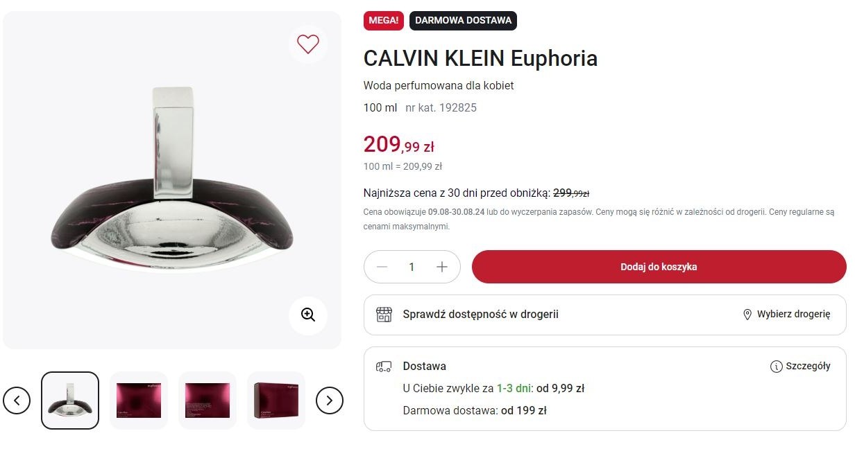 Promocja na perfumy Calvin Klein w Rossmannie! /Rossmann /INTERIA.PL