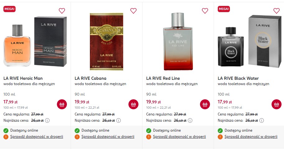 ​Promocja na perfumy La Rive w Rossmannie /Rossmann /INTERIA.PL