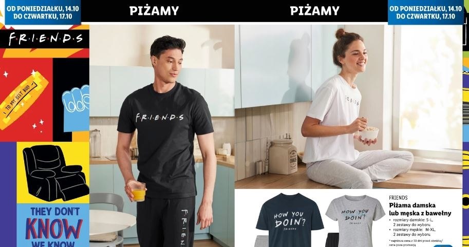 Promocja na piżamy "Friends" w Lidlu! /Lidl /INTERIA.PL