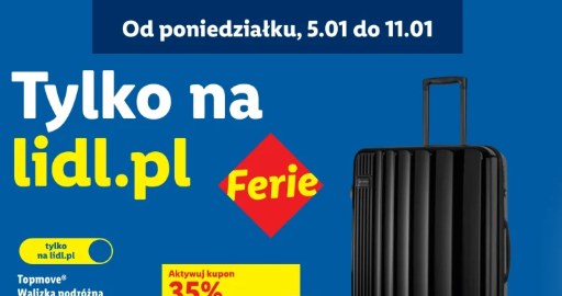 Promocja na wybrane walizki, torby podróżne oraz plecaki na lidl.pl /Lidl /INTERIA.PL