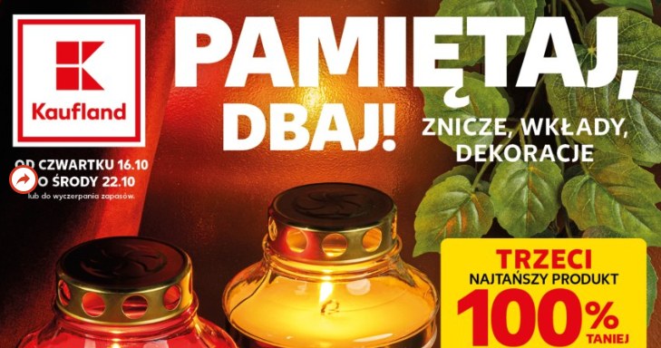 Promocja na znicze i wkłady w Kaufland /Kaufland /INTERIA.PL
