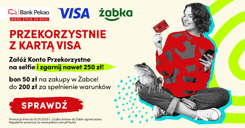 Promocja „Przekorzystnie z kartą Visa” potrwa do 15 maja 2023 r. /materiały promocyjne