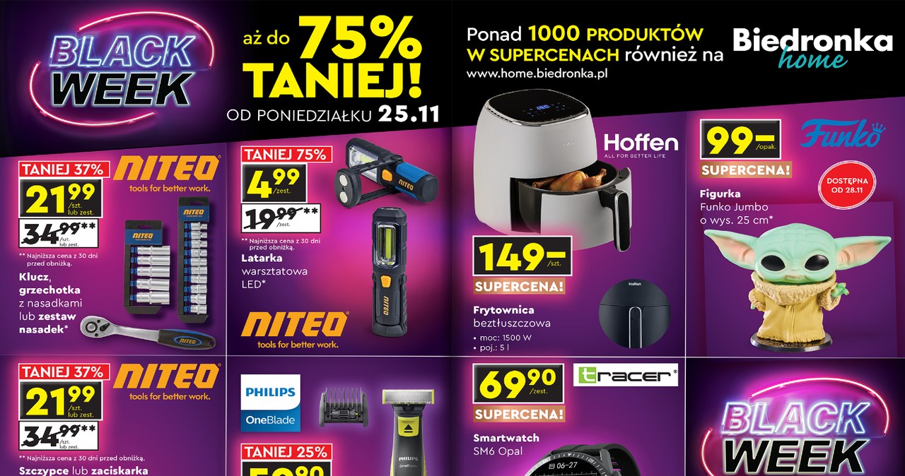 Promocje na Black Week w Biedronce /Biedronka /INTERIA.PL