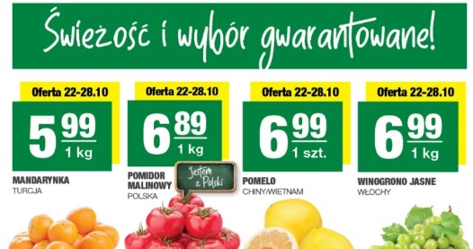 Promocje na świeże owoce i warzywa w sklepie SPAR (22.10–02.11) /materiały zewnętrzne /INTERIA.PL