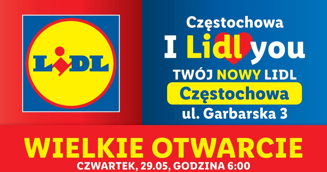 Promocje na Wielkie Otwarcie Lidla w Częstochowie /Lidl /INTERIA.PL