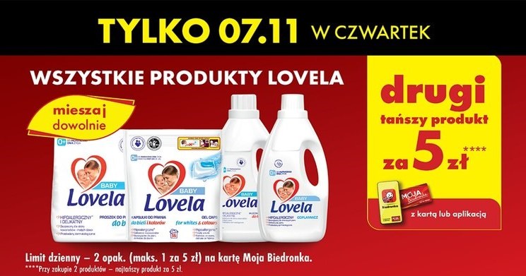 Promocje w Biedronce na 7 listopada - Produkty Lovela /Biedronka /INTERIA.PL