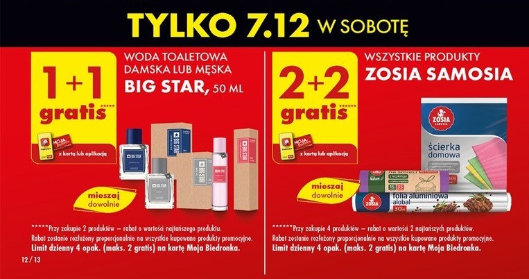 Promocje z kartą Moja Biedronka na sobotę /Biedronka /INTERIA.PL