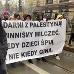 Propalestyńska demonstracja przeszła ulicami Warszawy