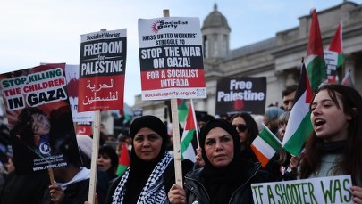 Propalestyńskie protesty pod siedzibą BBC. Stacja oskarżona o "ludobójstwo"