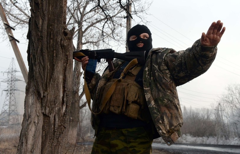 Prorosyjski separatysta w obwodzie donieckim /AFP