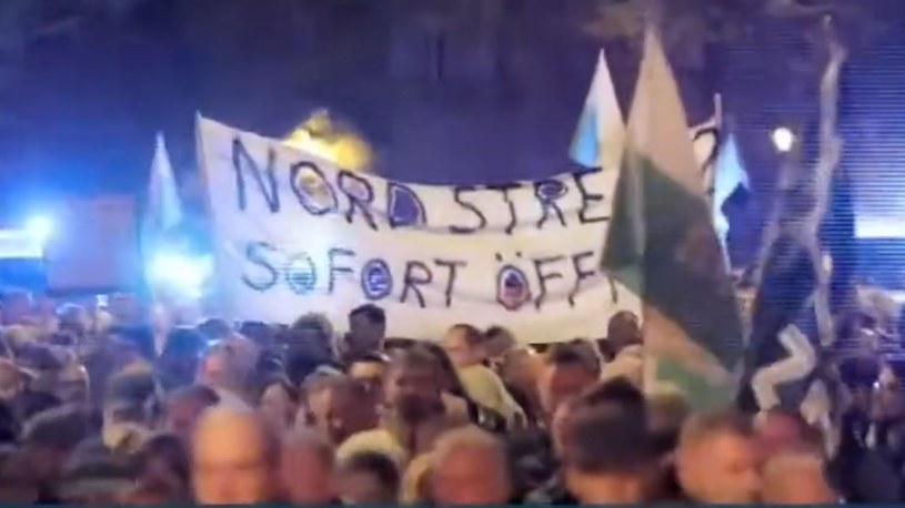 Prorosyjskie demonstracje w Lipsku /@OH73HH /Twitter