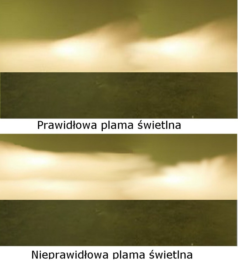 Prostym sposobem na sprawdzenie, czy mamy dobrze ustawione światła, jest zwrócenie uwagi jak rozkłada się snom światła, na przykład na ścianie budynku /Informacja prasowa