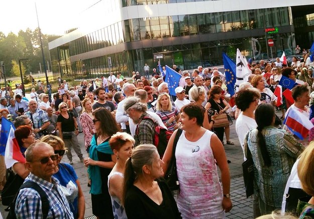 Protest 11 czerwca przed sądem w Krakowie /KOD Małopolska /