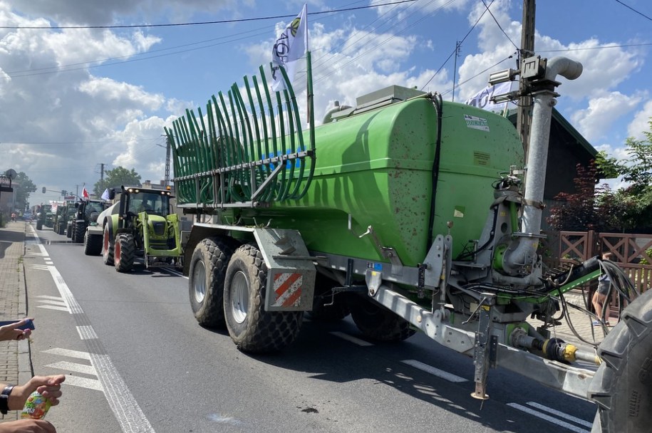 Protest AgroUnii w Srocku /Karolina Bereza /RMF FM