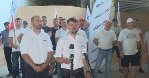 Protest AgroUnii. "Zboże z Ukrainy zajmuje nasze magazyny"