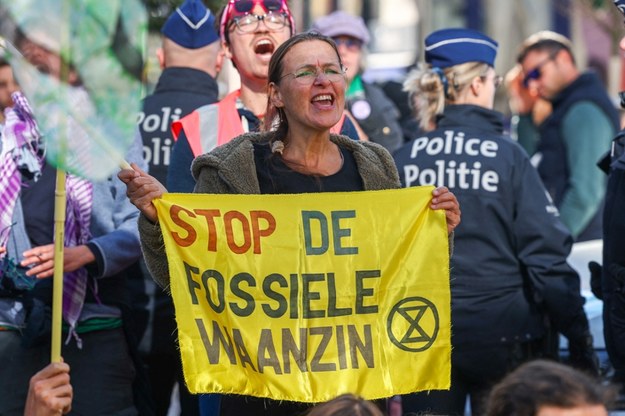 Protest aktywistów klimatycznych w Brukseli /Bourguet Philippe/BePress/ABACA/Abaca /East News