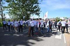 Protest armatorów we Władysławowie