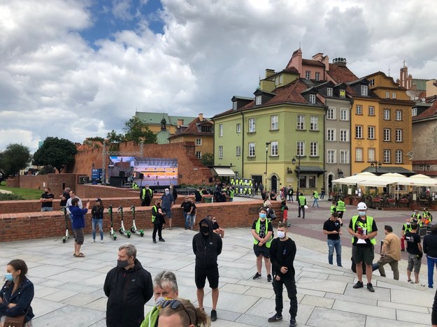 Protest branży estradowej w Warszawie /Katarzyna Sobiechowska- Szuchta /RMF FM