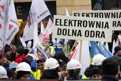 Protest energetyków w Warszawie