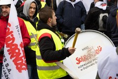 Protest energetyków w Warszawie