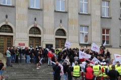 Protest górników i hutników w Katowicach