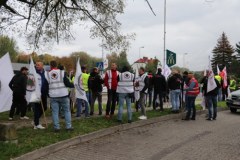 Protest górników JSW  w Jastrzębiu Zdroju