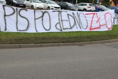 Protest górników JSW  w Jastrzębiu Zdroju